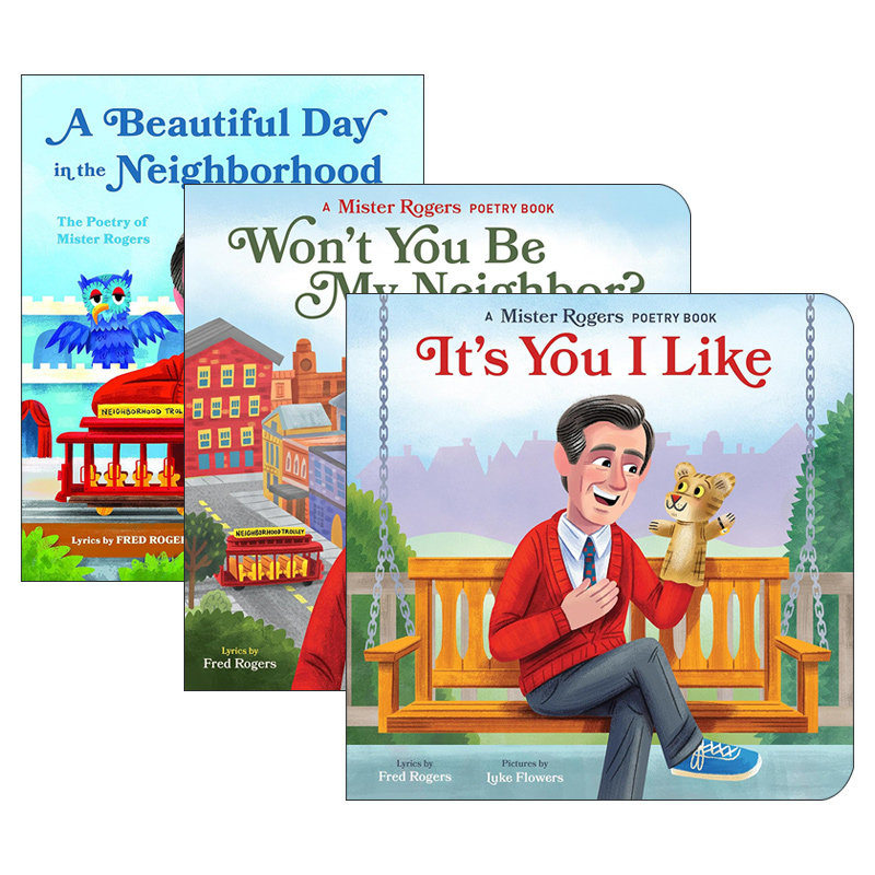 英文原版 Mister Rogers Poetry Books 罗杰斯先生的诗集系列3册 儿童情感表达启蒙认知绘本 Fred Rogers 英文版 进口英语原版书籍
