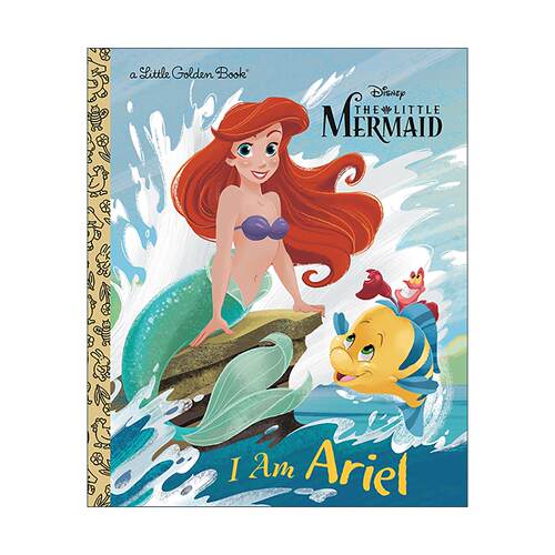 英文原版 I Am Ariel Disney Princess Little Golden Book 我是爱丽儿 迪士尼小美人鱼 兰登书屋精装小金书 进口英语原版书籍