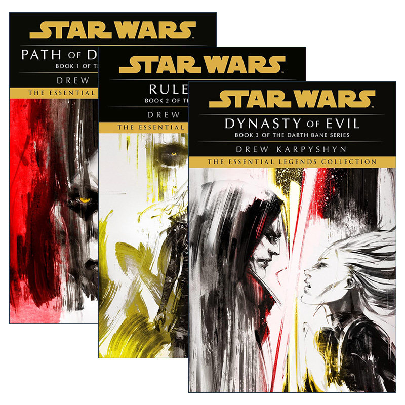 英文原版 Star Wars Legends Darth Bane星球大战传奇 达斯·贝恩三部曲平装系列 套装3册 科幻小说 英文版 进口英语原版书籍