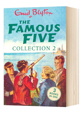 五个小伙伴历险记三合一故事集4-6 The Famous Five Collection 2 英文原版儿童英语章节小说书 Enid Blyton 伊妮德布莱顿