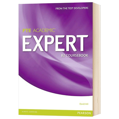 PTE学术英语考试B2教材 Expert Pearson Test of English Academic B2 Standalone Coursebook PTE 英文原版培生学生用书