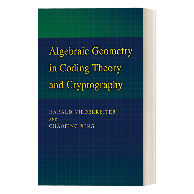 英文原版 Algebraic Geometry in Coding Theory and Cryptography 编码理论和密码学中的代数几何 精装 Harald Niederreiter