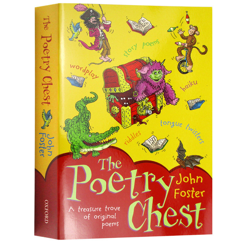 儿童诗歌合集 the poetry chest 英文原版文学诗歌 英语儿童文学进口