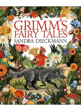 英文原版 Grimm’s Fairy Tales 格林童话 经典插图版精装 插画师Sandra Dieckmann 英文版 进口英语原版书籍