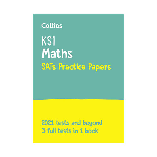 英文原版 Collins KS1 SATs Practice Papers Maths 柯林斯小学数学练习卷 3套完整试题 英文版 进口英语原版书籍