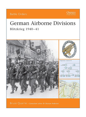 英文原版 German Airborne Divisions 德国空降师 二战闪电战1940-41 作战序列系列 英文版 进口英语原版书籍