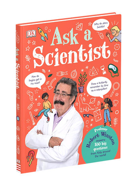 DK问问科学家 精装 Ask A Scientist 100个现实生活中的问题 英文原版儿童科普读物 插图童书 进口书籍