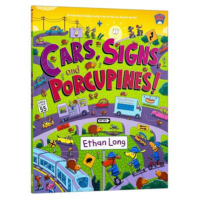 英文原版 Cars Signs And Porcupines 欢乐小镇系列 地理标志 测量 地下系统 交通工具等 儿童图解英语启蒙 进口英语原版书籍