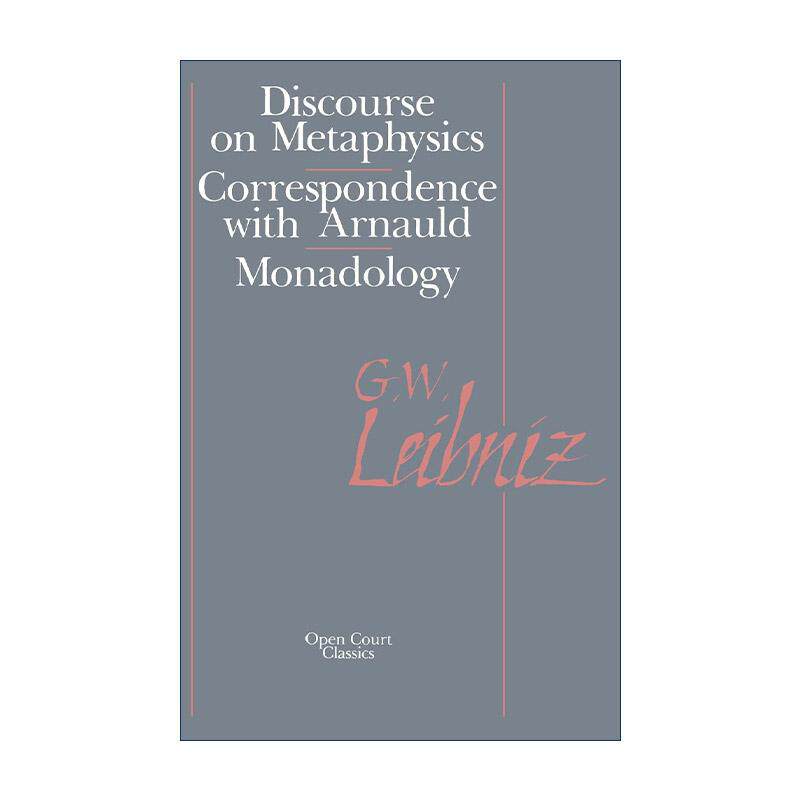 英文原版 The Discourse on Metaphysics 论形而上学 与阿尔诺/单子论的对应 德国哲学家莱布尼茨 英文版 进口英语原版书籍