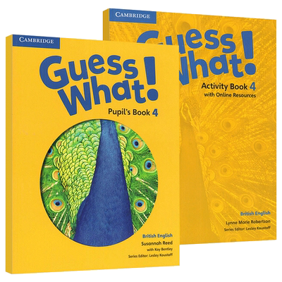 剑桥少儿英语教材4级别 Guess What Level 4 Pupil's Book 学生用书+练习册套装小学四年级 英文原版小学教辅 cambridge 进口书籍