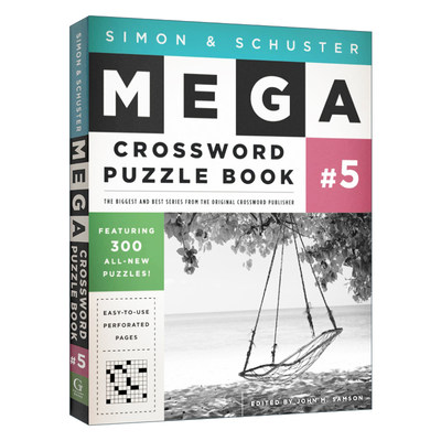 英文原版 Simon & Schuster Mega Crossword Puzzle Book #5 西蒙与舒斯特超级纵横字谜书5 英文版 进口英语原版书籍