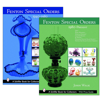 英文原版 Fenton Special Orders 芬顿特别订单艺术玻璃收藏指南2册 精装全彩图册 John Walk 英文版 进口英语原版书籍