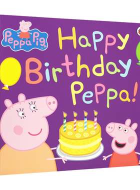 小猪佩奇 粉红猪小妹 Peppa Pig Happy Birthday Peppa 佩奇生日快乐 英文原版绘本 儿童英语启蒙图画故事书