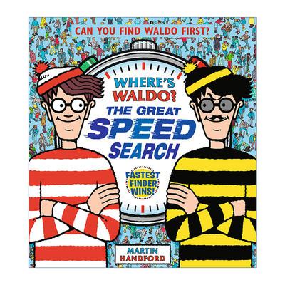 英文原版 Where’s Waldo The Great Speed Search 沃尔多在哪里 儿童趣味游戏活动书 找一找 Martin Handford 精装 进口英语书籍