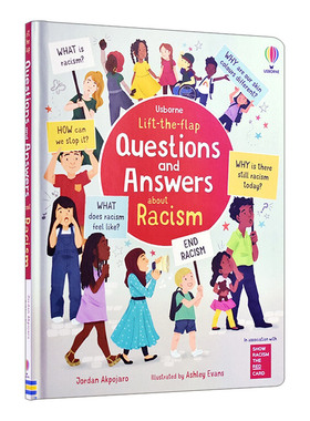 英文原版 Usborne Lift-the-Flap Questions and Answers about Racism 你问我答科普翻翻书 种族主义 英文版 进口英语原版书籍