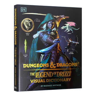 英文原版 Dungeons and Dragons The Legend of Drizzt Visual Dictionary 龙与地下城视觉精装词典 崔斯特传奇 进口英语原版书籍