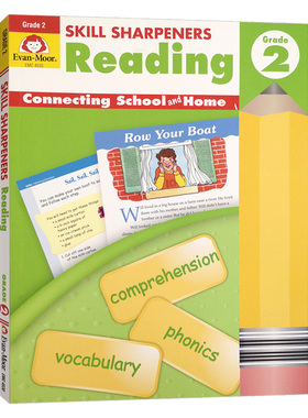 Skill Sharpeners Reading Grade 2 技能铅笔刀阅读练习册二年级 英文原版美国加州教辅 进口考试类书籍