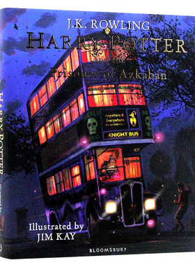 哈利波特与阿兹卡班的囚徒 精装插图版 英文原版 Harry Potter and the Prisoner of Azkaban 哈利波特3 彩绘版JK罗琳 进口英语书