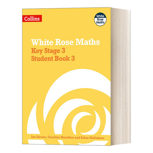 英文原版 Collins Key Stage 3 Maths Student Book 3 White Rose Maths 白玫瑰数学 英国初中数学学生用书 3 进口英语原版书籍