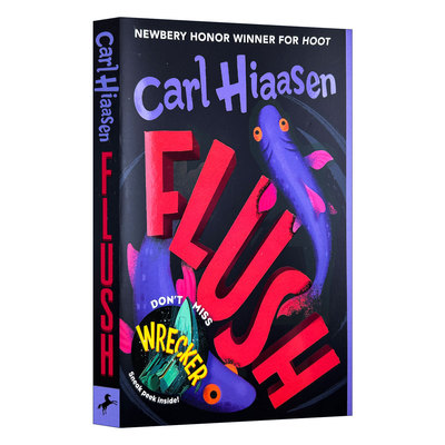 Flush 神奇大冒险系列 Carl Hiaasen经典作品 英文原版儿童文学读物 进口英语书籍