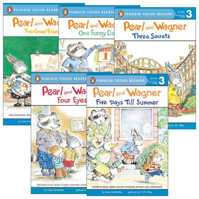 英文原版 Pearl and Wagner Penguin Young Readers  Level 3 珍珠和瓦格纳系列5册 企鹅青少分级阅读3级 英文版 进口英语原版书籍