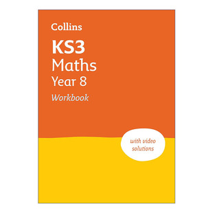 中学教辅 Year 柯林斯英国中学八年级数学练习册 Workbook Maths 2023新版 Collins 进口书籍 KS3 英文原版 附讲解视频