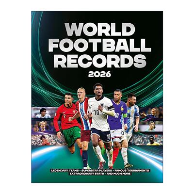 英文原版 World Football Records 2026 世界足球记录 赛事奖项 精装 球员教练的故事 英文版 进口英语原版书籍