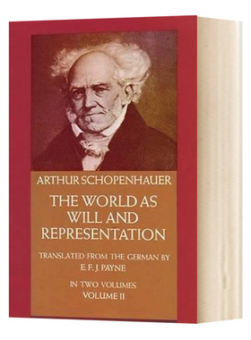 作为意志与表象的世界 卷2  The World as Will and Representation Vol 2 英文原版叔本华 英文版进口英语哲学书籍