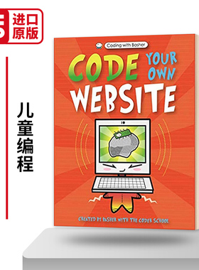 编写自己的网站代码 Coding with Basher Code Your Own Website Basher 英文原版儿童编程教程 创建自己的网站 进口英语书籍