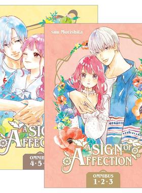 英文原版 A Sign of Affection Omnibus 指尖相触 恋恋不舍 精选集2册 同名纯爱动漫漫画 英文版 进口英语原版书籍