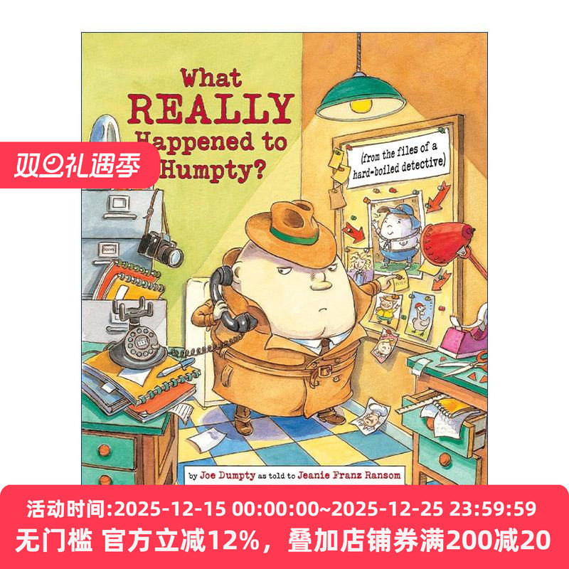英文原版 What Really Happened to Humpty Nursery-Rhyme Mysteries 童谣之谜系列1 蛋先生发生了什么 儿童章节桥梁侦探故事书