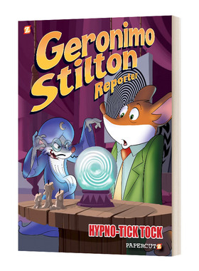 Geronimo Stilton Reporter #8 Hypno Tick-Tock 老鼠记者 精装全彩漫画小说8 英文原版儿童读物 进口英语书籍