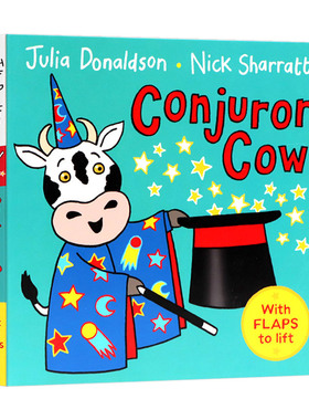 Conjuror Cow 会变魔术的牛 英文原版儿童绘本 茱莉亚·唐纳森 进口英语纸板书籍