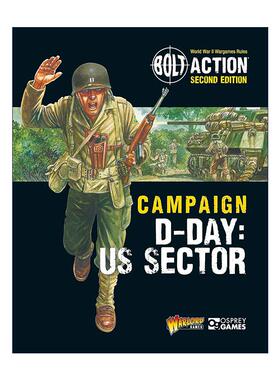 英文原版 Bolt Action Campaign D-Day US Sector 桌面战争兵棋 诺曼底登陆美国部队 英文版 进口英语原版书籍