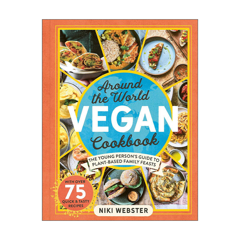 英文原版 Around the World Vegan Cookbook 超过75种令人兴奋的世界素食食谱 英文版 进口英语原版书籍
