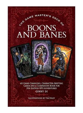 英文原版 The Game Master's Deck of Boons and Banes游戏大师 福与祸 40张改变游戏规则 改变角色的卡牌 RPG探索冒险游戏 英文版
