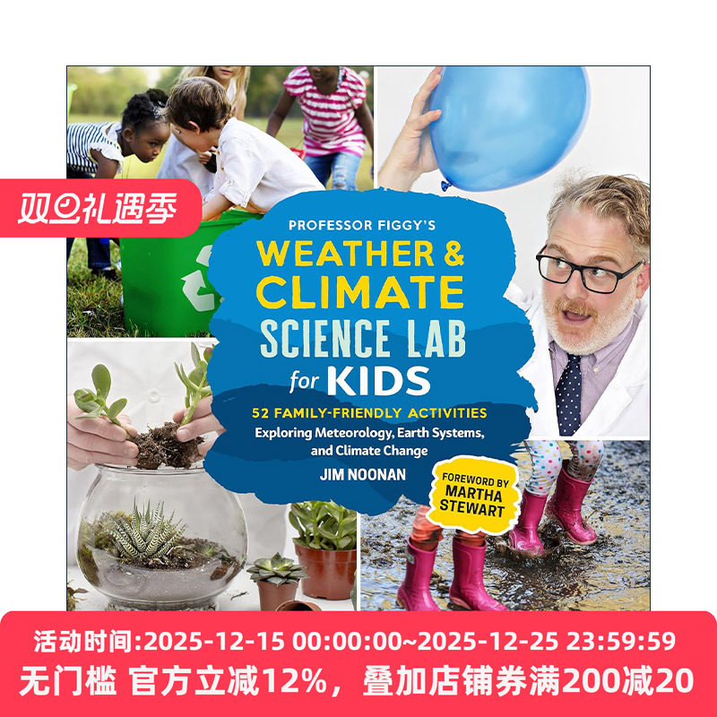 英文原版 Professor Figgy's Weather and Climate Science Lab for Kids 给孩子的天气和气候实验室英文版 进口英语原版书籍