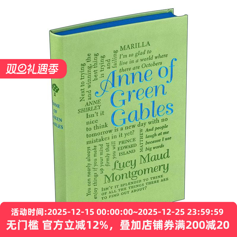 英文原版 Anne of Green Gables 绿山墙的安妮 第2版 软精装皮质封面词云经典 Word Cloud Classics 英文版 进口英语原版书籍