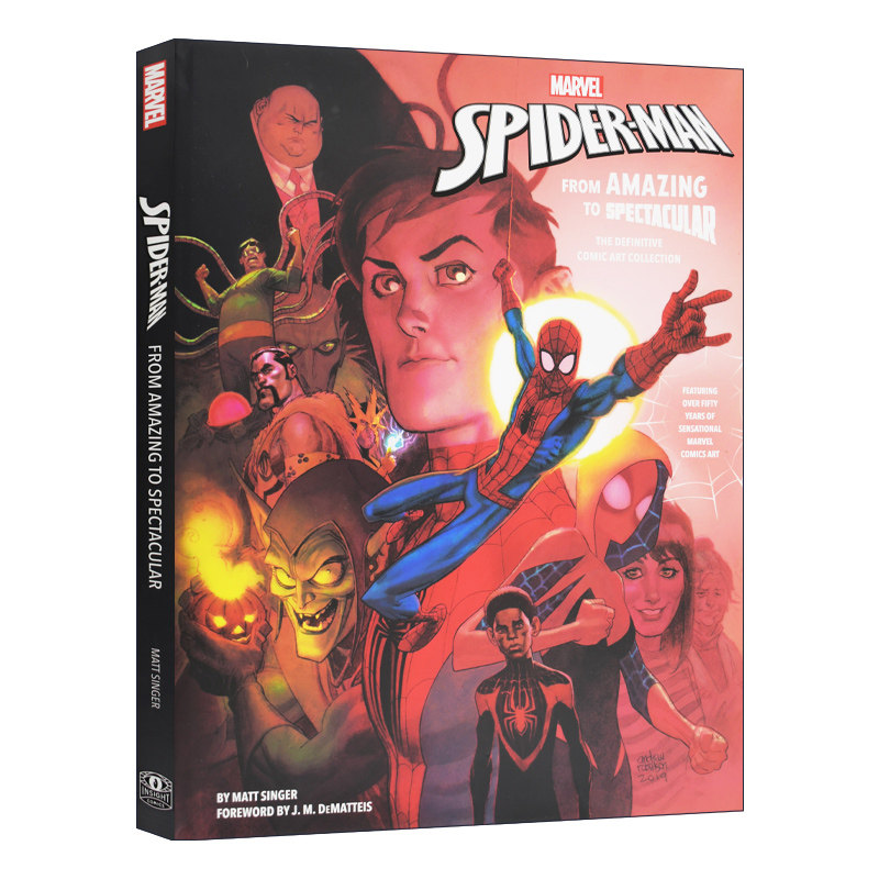 英文原版 Marvel's Spider-Man From Amazing to Spectacular 蜘蛛侠官方艺术画集设定集 精装 英文版 进口英语原版书籍
