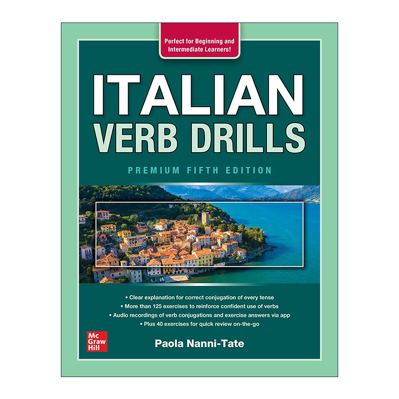 原版 Italian Verb Drills 意大利语动词练习 第5版 进口原版书籍