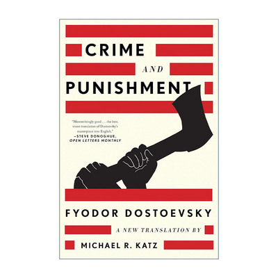 英文原版 Crime and Punishment 罪与罚 陀思妥耶夫斯基 Michael R. Katz新译本 英文版 进口英语原版书籍