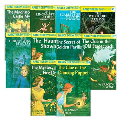 英文原版 Nancy Drew 南希德鲁系列31-40册 儿童悬疑推理小说 Carolyn Keene 精装 英文版 进口英语原版书籍