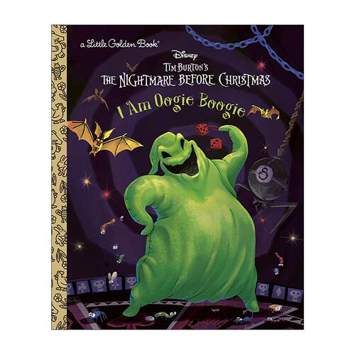 英文原版 I Am Oogie Boogie Tim Burton's The Nightmare Before Christmas Little Golden Book 我是乌基布基 迪士尼圣诞夜惊魂