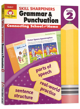 Skill Sharpeners Grammar & Punctuation Grade 2 技能铅笔刀语法与标点 二年级 英文原版美国加州小学教辅书籍