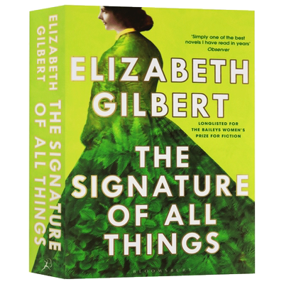 万物的签名 The Signature of All Things 英文原版文学小说 英文版进口英语书籍
