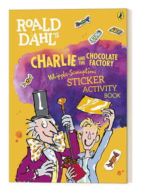 查理和巧克力工厂 罗尔德·达尔 活动贴纸书 Roald Dahl's Whipple-Scrumptious Charlie 英文原版儿童绘本 进口书籍