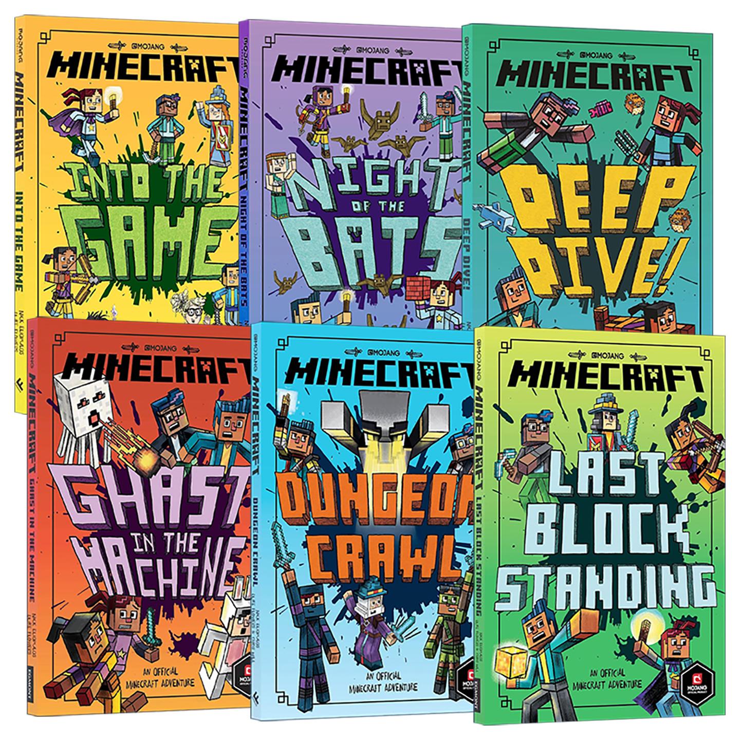 英文原版 Minecraft Woodsword Chronicles 我的世界 伍德斯沃德历险记系列1-6册 英文版 进口英语原版书籍