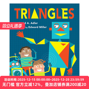 英文原版 Triangles 三角形 儿童几何形状启蒙认知绘本 David A. Adler 英文版 进口英语原版书籍