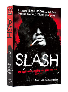 英文原版 Slash the Autobiography 索尔·哈德森Slash自传 枪炮与玫瑰乐队吉他手 英文版 进口英语原版书籍