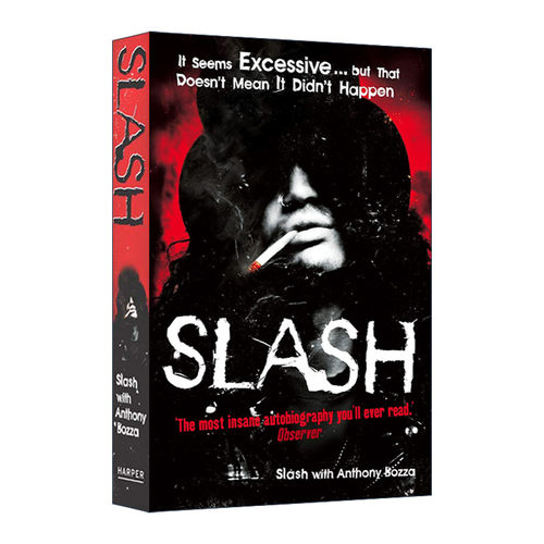 英文原版 Slash the Autobiography 索尔·哈德森Slash自传 枪炮与玫瑰乐队吉他手 英文版 进口英语原版书籍